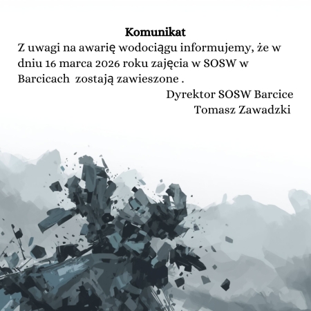 Komunikat - zawieszenie zajęć
